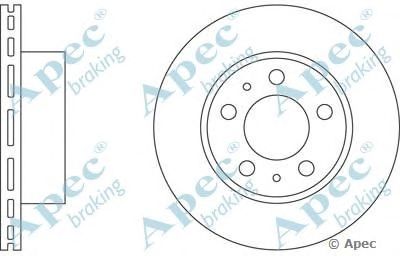 APEC BRAKING dsk512 -  Тормозной диск